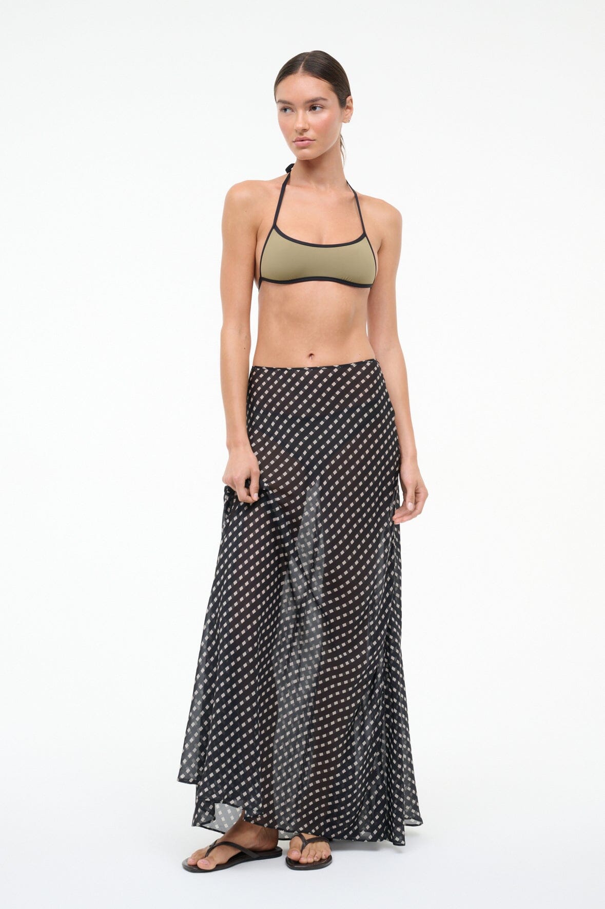 VELMA SKIRT | BLACK GEO